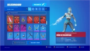 Conta Fortnite - 313 Skins; 106 Picaretas.