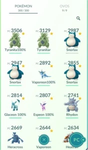 Pokémon Go - Conta Lv30, 10 Lendarios, 22 Pokemons 100%