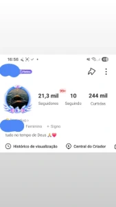 Conta - Redes Sociais