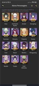 Conta Reroll Xiao + Ayaka - Genshin Impact