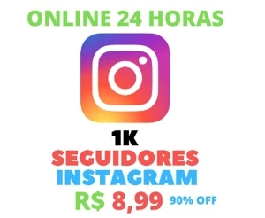 1K SEGUIDORES INSTAGRAM R$ 8,99 REAIS ENTREGA RAPIDA! - Redes Sociais