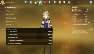 Genshin Impact AR44+ GANYU, KLEE, ALBEDO, DILUC, KEQING