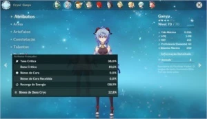 Genshin Impact AR44+ GANYU, KLEE, ALBEDO, DILUC, KEQING