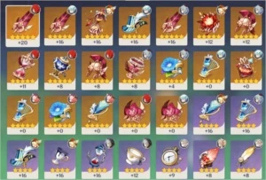 Genshin Impact AR44+ GANYU, KLEE, ALBEDO, DILUC, KEQING