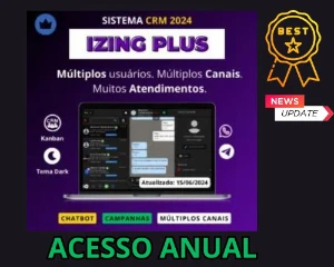 Izing Plus 2024 - Sistema Crm - Multiplos Canais - Anual - Outros