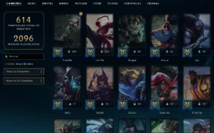 Platina 3 com TODOS os champs e 308 Skins + UrfWick - League of Legends LOL