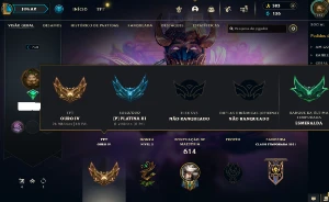 Platina 3 com TODOS os champs e 308 Skins + UrfWick - League of Legends LOL