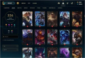🔥 CONTA LOL – 314 SKINS, NÍVEL 292, TODOS OS CAMPEÕES 🔥 - League of Legends