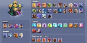 Combo de contas clash of clans 2 th 14 fulll