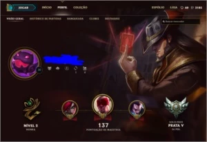 Conta de League Of Legends Nv30 43 Champs LOL