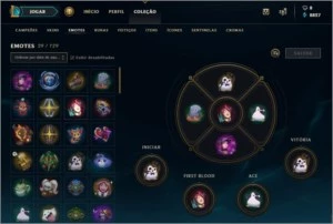 Conta League of Legends - 388 Skins - Diamante V LOL