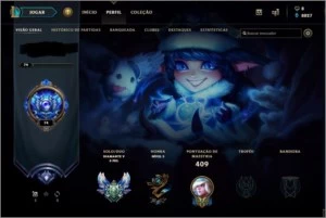 Conta League of Legends - 388 Skins - Diamante V LOL
