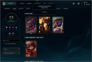 Conta Prata 3 - 75 Champs - 23 Skins - 70 ìcones e 14 Senti. - League of Legends LOL