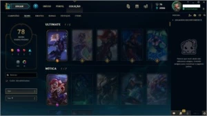 CONTA 78 SKINS/ DIAMANTE 5/ MMR ALTO/ NV 42 - League of Legends LOL