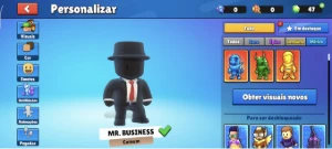 Conta de Stumble Guys de 2022, muito upada!!