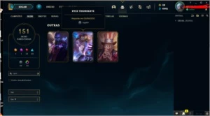Conta de lol MESTRE 155 skins + Ryze triunfante - League of Legends
