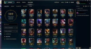 CONTA DE LOL - OURO V, TODOS OS CAMPEÕES, 184 SKINS - League of Legends
