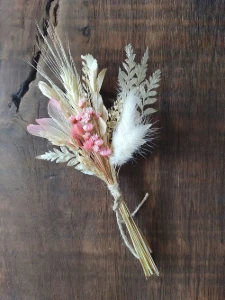 Mini Buque Flores Secas para Convites - Artesanato e Personalizados