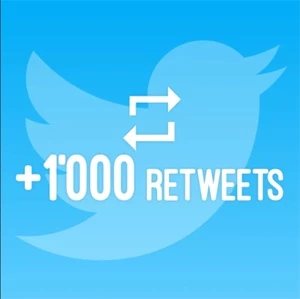 1000 Twitter Retwets - Redes Sociais