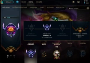 Conta diamante 4 League of legends LOL