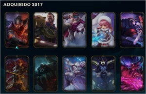 CONTA LOL OURO V (SOLOQ) COM SKINS - League of Legends