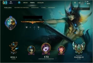 vendo conta platina 4 - League of Legends LOL