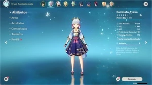 Ayaka+Cortadora da Neblina+itto+xiao e Diluc - Genshin Impact