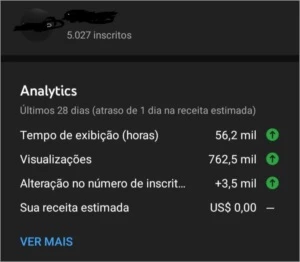 CANAL DO YOUTUBE COM 5K INSCRITOS - Outros
