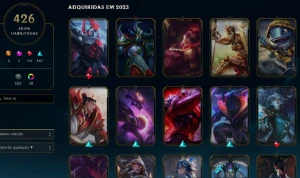 CONTA DE LEAGUE OF LEGENDS COM 426 SKINS LOL