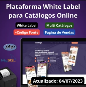 Catálogo Online Multi Lojas White Label Script PHP V2.33 - Softwares e Licenças