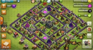 Clash of clans cv9 quase full baratinho