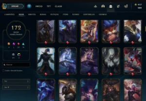 Conta de Lol (brinde conta valorant com skins) - League of Legends