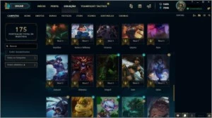 Conta lol platina 2 (com rp) - League of Legends
