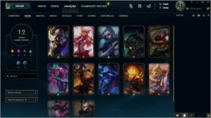 Conta lol platina 2 (com rp) - League of Legends