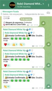 ROBÔ DE BRANCO DIAMOND WHITE VIP (VITALÍCIO)