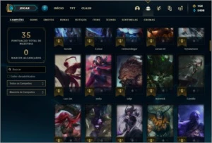 Conta bronze 1 com Rammus rei e Kayle juiza - League of Legends LOL