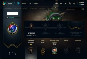 Conta bronze 1 com Rammus rei e Kayle juiza - League of Legends LOL