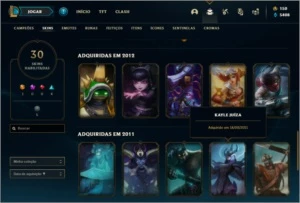 Conta bronze 1 com Rammus rei e Kayle juiza - League of Legends LOL