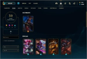 Conta bronze 1 com Rammus rei e Kayle juiza - League of Legends LOL