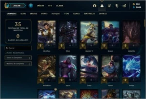 Conta bronze 1 com Rammus rei e Kayle juiza - League of Legends LOL