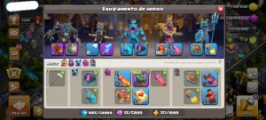 Cv17 Semi Fuul Novas Atualizações! Fuul Skins De Heróis E Eq - Clash of Clans