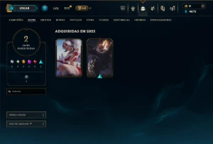 Esmeralda 4 com 60 Champs e 2 Skins - League of Legends LOL