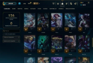 Esmeralda 4 com 60 Champs e 2 Skins - League of Legends LOL