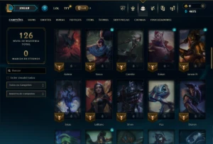 Esmeralda 4 com 60 Champs e 2 Skins - League of Legends LOL