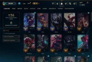 Esmeralda 4 com 60 Champs e 2 Skins - League of Legends LOL