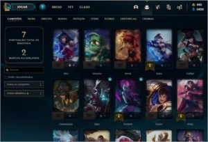 Conta LOL, LVL 42 com skins e RP