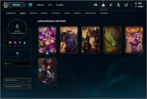 Conta LOL, LVL 42 com skins e RP - League of Legends