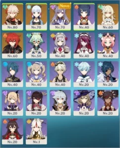 Ayaka, kazuha, diluc c1, keqing, summit shapper barato - Genshin Impact