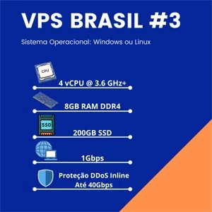 VPS BRASILEIRA - WINDOWS OU LINUX #3 - Serviços Digitais