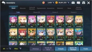 Conta Grand Chase Mobile Global - Google Play